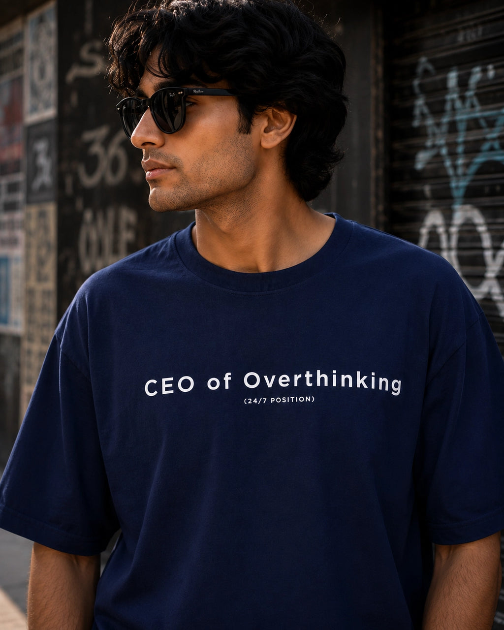 CEO of Overthinking Oversized Unisex T-Shirt