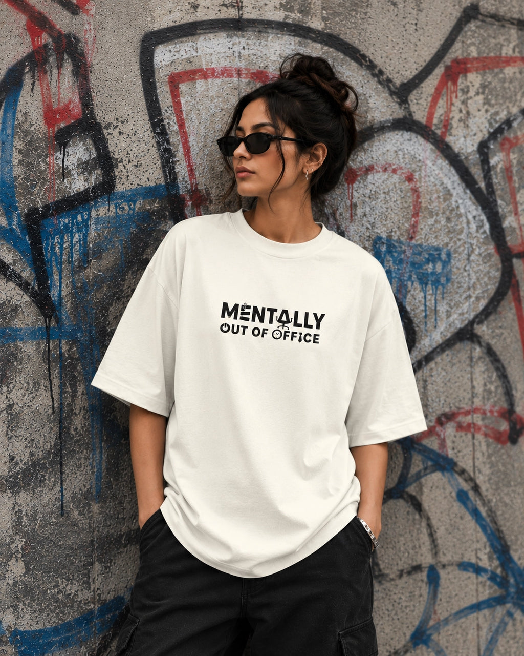 Mentally Out of Office Unisex Oversized