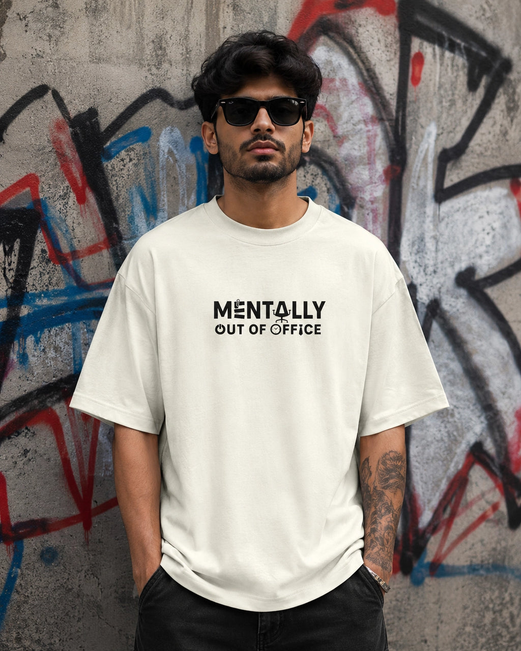 Mentally Out of Office Unisex Oversized