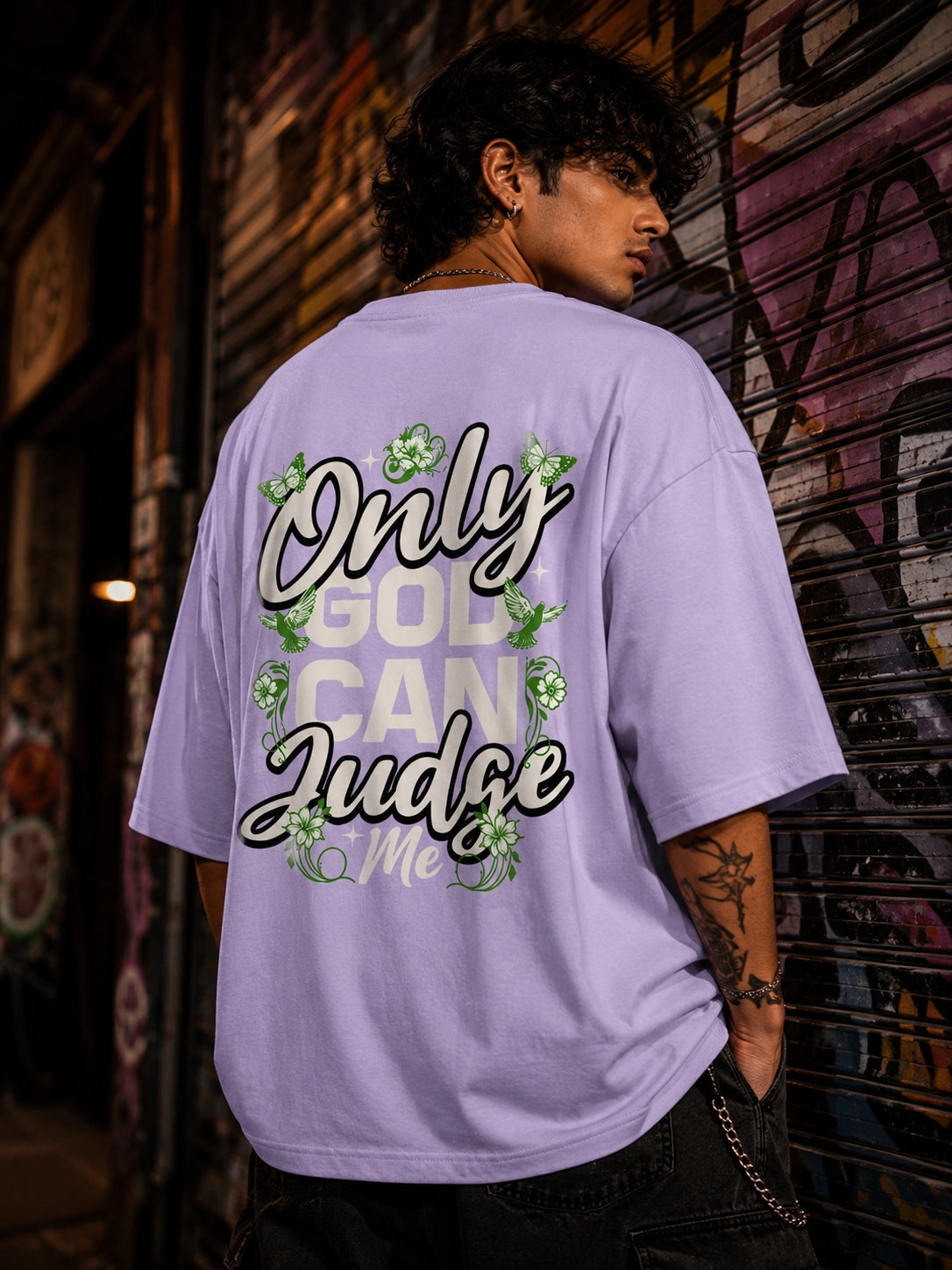 Only God Can Judge Me Oversized T-Shirt
