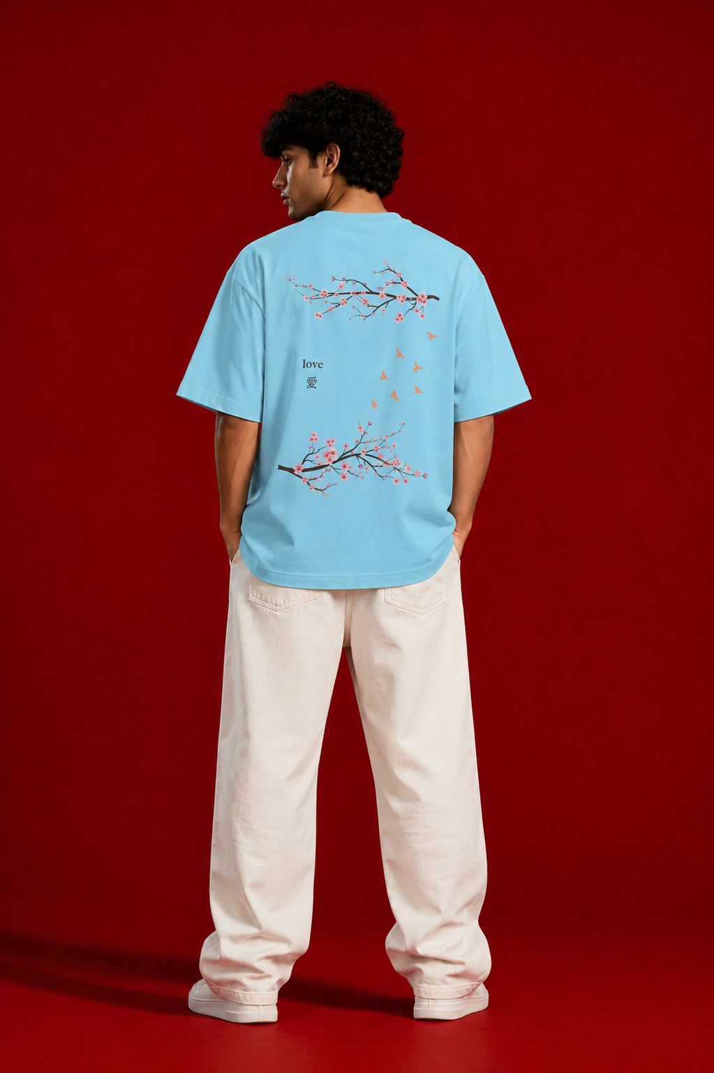 Baby Blue Minimal Graphic Unisex Tee