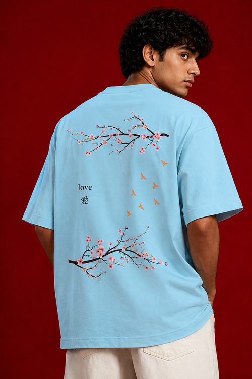 Baby Blue Minimal Graphic Unisex Tee