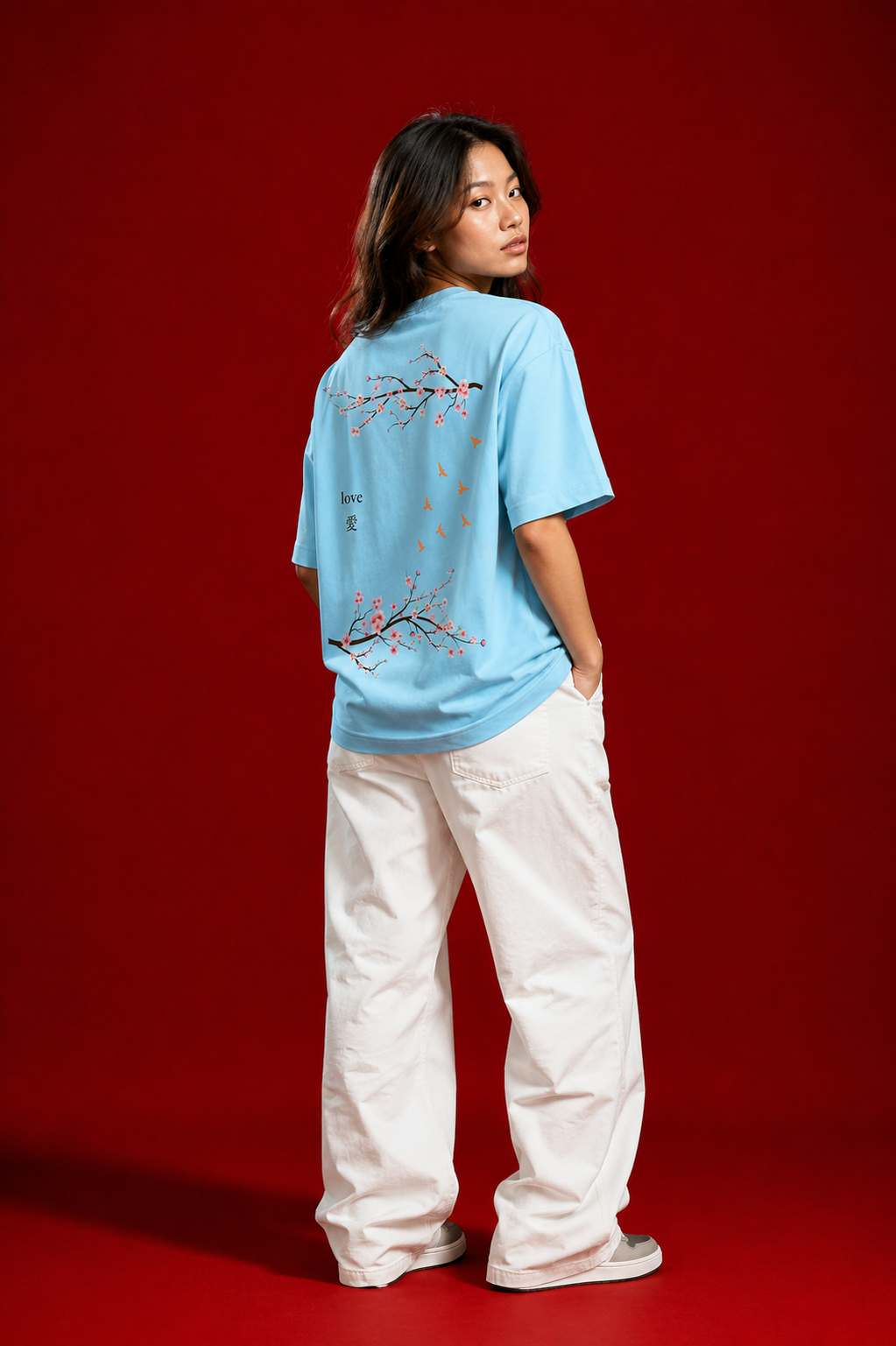 Baby Blue Minimal Graphic Unisex Tee