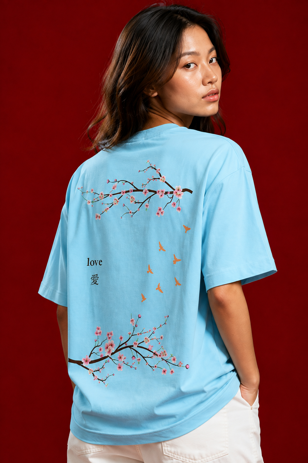 Baby Blue Minimal Graphic Unisex Tee