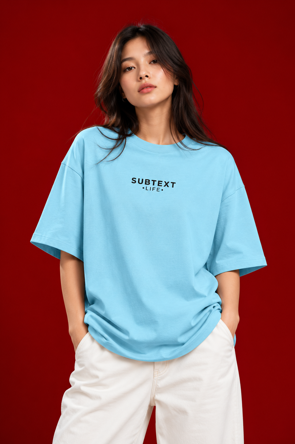 Baby Blue Minimal Graphic Unisex Tee