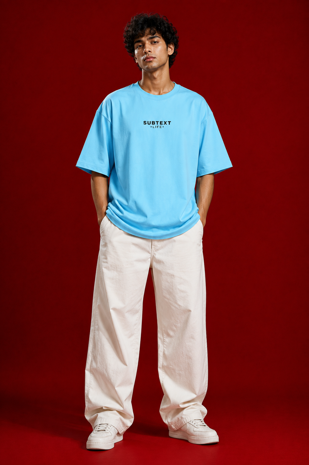 Baby Blue Minimal Graphic Unisex Tee
