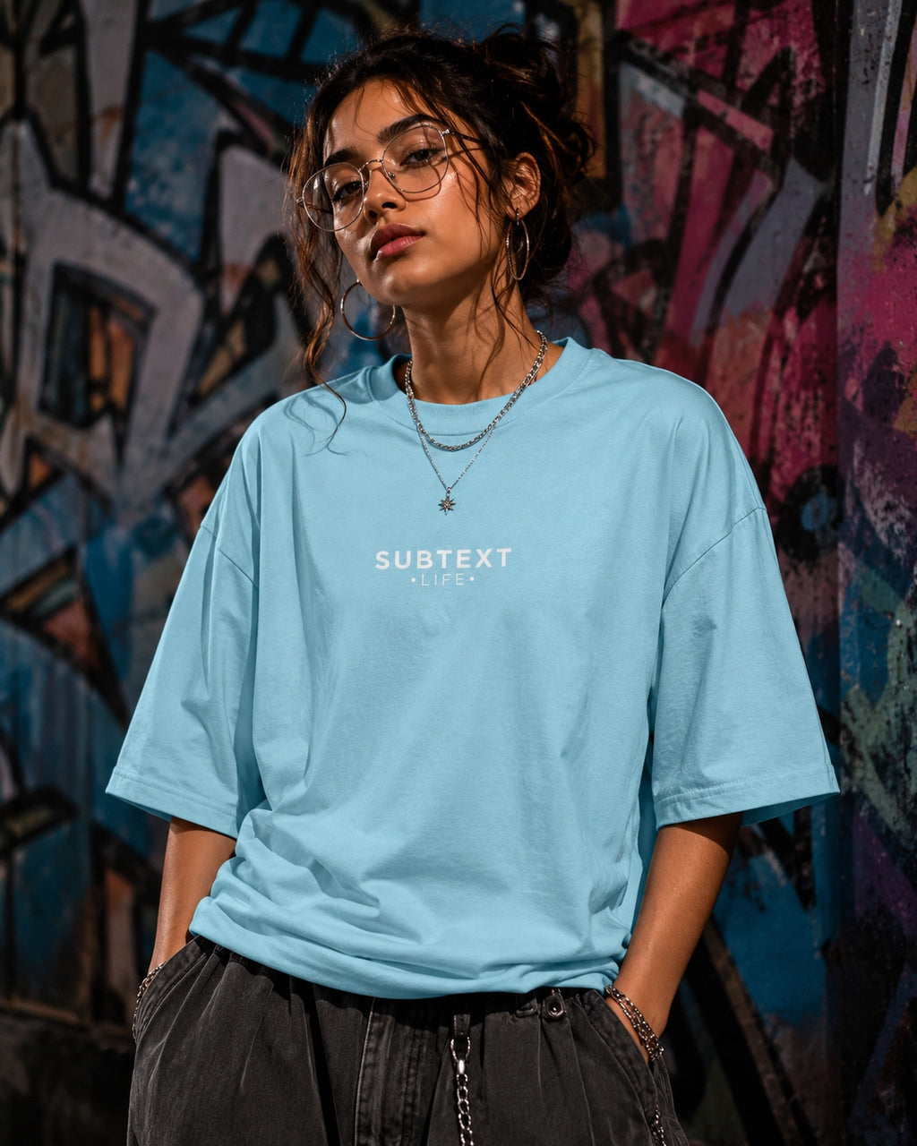 Slow & Steady Oversized Graphic T-Shirt