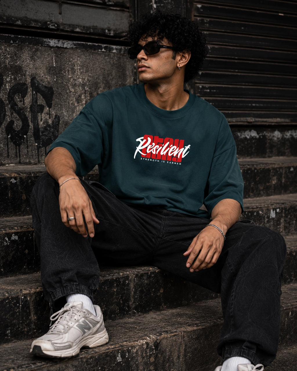 Resilient Oversized Unisex Graphic T-Shirt