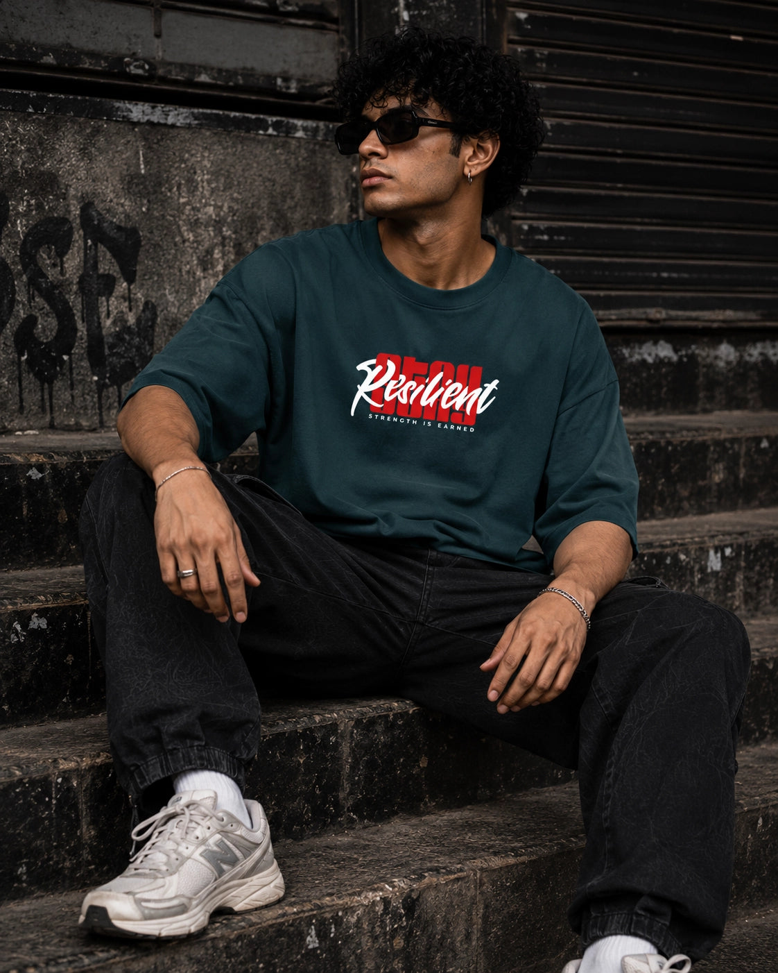 Resilient Oversized Unisex Graphic T-Shirt