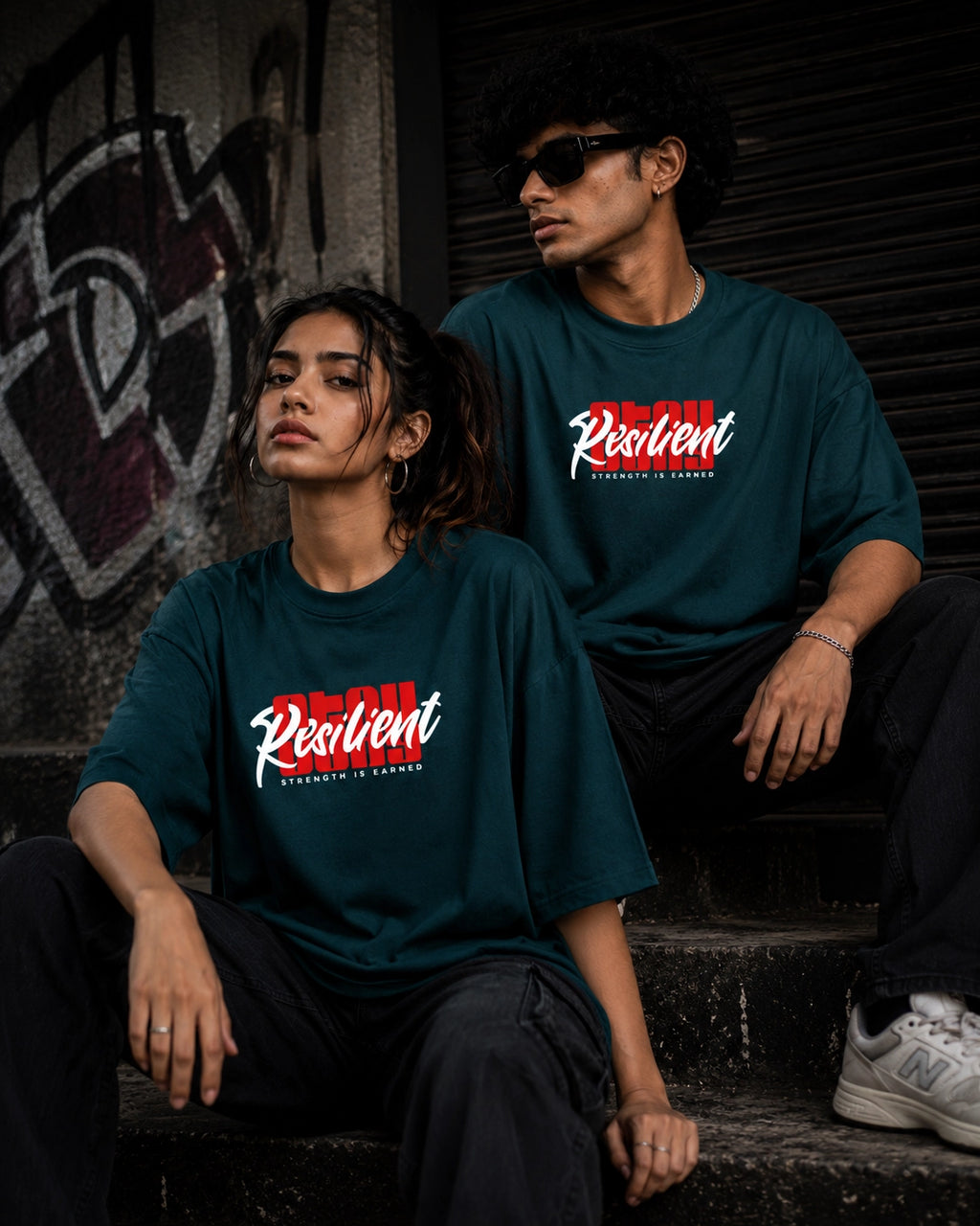 Resilient Oversized Unisex Graphic T-Shirt