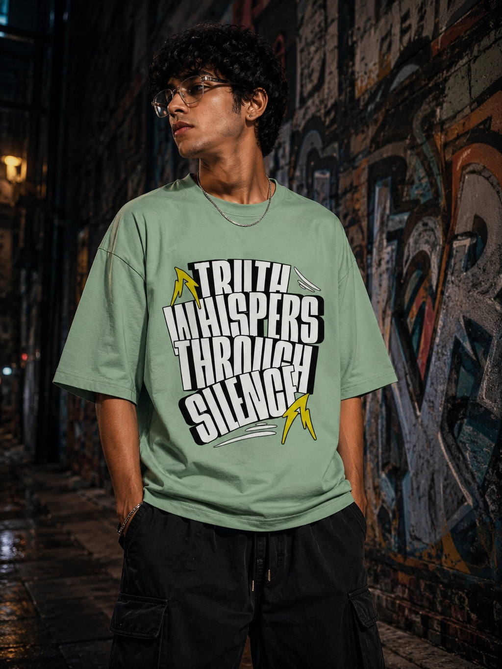Truth Whispers Through Silence Oversized Unisex