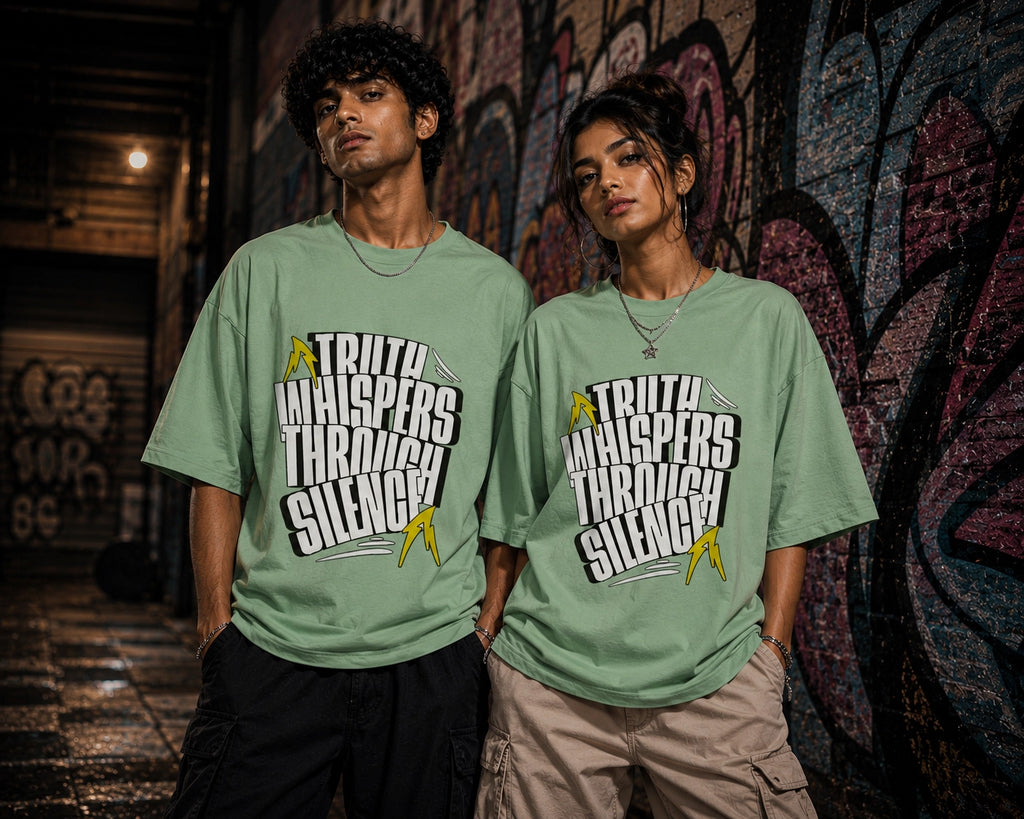 Truth Whispers Through Silence Oversized Unisex